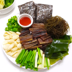 [썬푸드 과메기] 구룡포 해풍 손질 과메기 야채세트 특상품, 1개, 10마리 20쪽 야채풀구성