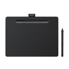 Wacom Intuos Medium CTL-6100K2 베이직 와콤 펜 타블렛 판 탭 그림 소프트웨어 포함, 블랙, 6100