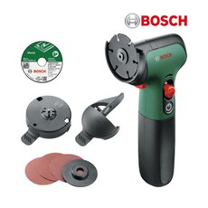 보쉬 정품 EasyCut&Grind 충전 이지컷앤그라인더 7.2V 2.0Ah내장형 2인치 50mm 멀티휠 절단석 샌딩페이퍼, 1세트
