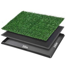 仿真草坪寵物狗廁所 30x20吋, 1個, 顆粒款小號