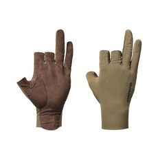 시마노(SHIMANO) 05 센시티브 그로브 3본 컷 GL-006Y 카키 XL