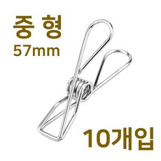 스텐인레스 빨래집게 중형 금속 메탈 스텐 스텐레스 빨래 소품 인테리어 다용도 철제 집게, 10개, 스텐집게 중형
