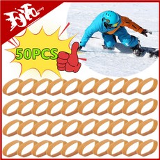 스키 바인딩 브레이크 리테이너 밴드 고무 링 장비 탄성 스트랩 50 개 30 10, 10PCS, 10개