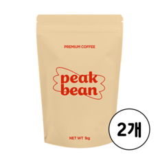 피크빈 고소한 넛넛 블렌드 커피 원두 홀빈, 2개, 1kg, 홀빈(분쇄안함)