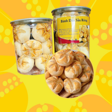 베트남 맛있게 구운 코코넛과 두리안 케이크, 3개, 300g