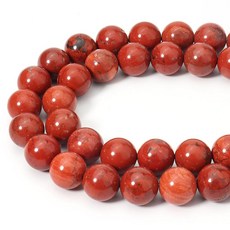 시오미아 60pcs 6mm 천연 혼합 블루 임페리얼 재스퍼 보석 구슬 에너지 힐링 크리스탈 라운드 루즈 스톤 구슬 제작용 DIY 팔찌 목걸이, Red Jasper, 10mm, 1개