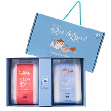 5+1 국내산 태평염전 천일염 2종 선물세트 500g 설선물세트