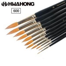 화홍 600R 수채화붓 (3본세트) 콜린스키 둥근붓