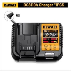 기존 DeWALT 배터리 20V 6AH 충전식 리튬 이온 배터리 DCB115 DCB118 고속 충전 공구 배터리, dewalt charger X1 EU, 1개