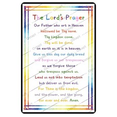 주님의 기도 장식 빈티지 메탈 틴 사인 천국에서 신성한 성경 성경 기독교 종교 교실 침실 교회 벽 아트 포스터 벽화 선물 30.5 x 40.6cm(12 16인치) 255817