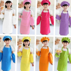 아동 앞치마 어린이 쉐프 미술복 아동 요리 앞치마 베이킹 모자 요리사