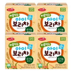베베스트 유기농 유아 아이보리차 20티백, 3g, 20개입, 4개