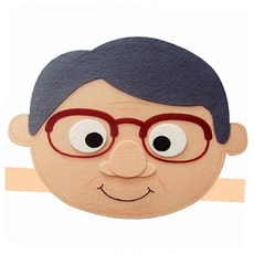 역할놀이머리띠 할아버지 1개입 놀이학교 선생님 소꿉놀이