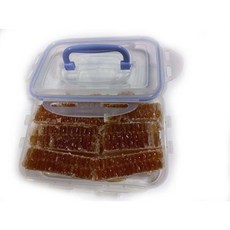 [지리산토종꿀농원] 농림부우수농가/ 벌집꿀/ 락앤락벌집꿀(총600그램)/ 햇꿀/디저트용, 600g, 1개