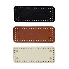 가방 밑판 사각형 뜨개 가방바닥 가죽바닥 받침 20x8cm, 블랙, 1개