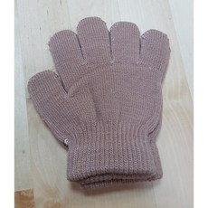 兒童用針織手套(褐色) - 柔軟舒適，經典百搭，保護孩子雙手
