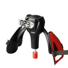 홈 헬스장용 카운터가 있는 허벅지 안쪽 운동기 골반 바닥 근육 트레이너, Black and red