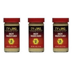 타이 링 겨자 중식식 매운맛 4온스 (3개 팩) Ty Ling Mustard Chinese Hot 4 oz (Pack of 3), 1개