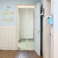 [루아르셀] 자석형 출입문 모기장 아이보리 100cm 자석방충망