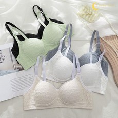 【泡芙小店】少女日系薄款聚攏內衣 無鋼圈小胸上托文胸罩 高中生收副乳