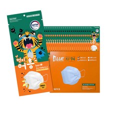 본심휴릭블루 방역마스크 소형 KF94, 흰색, 1박스, 50개입