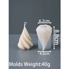 로마 기둥 모양 실리콘 몰드 DIY 수제 테이퍼 회전 웨이브 비누 석고 레진 공예 홈데코, 03 small