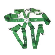 싱벨트 턴버클 4점식 싱용품 광폭주 버클 범용 타 버킷 보험 의자, F. SABE 3 4포인트 레드블루블랙