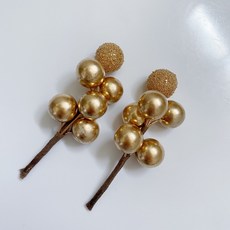 金金漿果 聖誕裝飾 DIY花圈材料, 金金漿果1支-圖片為兩支, 1個