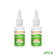 무연 주석 솔더 페이스트 무 세척 주사기 액체 플럭스 융점 183도 납땜 인두 수리 BGA 용접 플럭스 3050g, 03 35g 2pcs