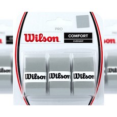 윌슨 프로오버그립 3입 그레이 테니스전용 4014, 그레이(실버)