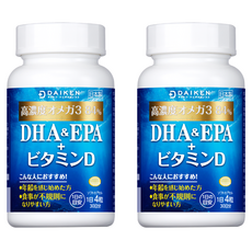 DAIKEN DHA & EPA + 비타민D 소프트 캡슐, 2개, 120정