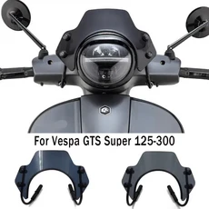 오토바이 윈드스크린 롱스크린 만능 보조스크린 Vespa GTS 125 250 300 슈퍼 125-300 플라이 스크린 GTS300 GTS250 GTS125 윈드실드 클리어 와, Clear