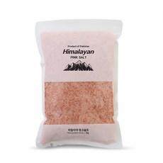 블루오션 히말라야 핑크솔트 (천일염사이즈 중간입자) 중량별 핑크소금 암염 소금 일반굵은소금사이즈, 1개, 2kg
