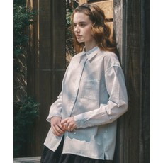 CGP (우먼) 레이스 디테일 긴소매 셔츠_스카이블루 CBEUWSH051SB 146209