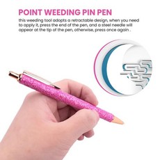 에어 릴리즈 제초 펜 비닐 설치 도구 글리터 파인 포인트 핀, 1개, 1. 다른