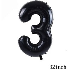 생일 파티 학예회 이벤트 할로윈 용품 심슨 풍선 재미있는 노란색 가족 홈 라텍스 호일 에어 축하 배너 케이크 토퍼 장식 어린이 장난감, 기타, 32inch Number_3