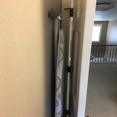 Pmsanzay 금속 벽 마운트 다림질 보드 홀더 걸이 멧돼지