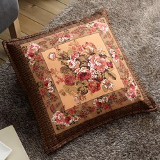 All That Home Flora 花卉坐墊 + 含填充物, 棕色