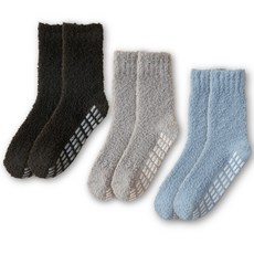 SWAYDEN 남녀공용 미끄럼방지 무압박 수면양말 3켤레