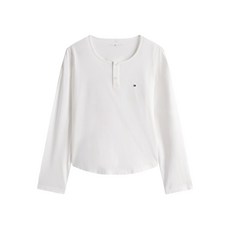 타미힐피거 버튼 클로저 스트라이프 파자마 세트