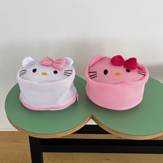 [2컬러] 키티 세탁 빨래망 집들이 자취 선물추천 세탁소품, 핑크