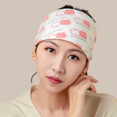 小花貓產婦帽孕婦髮帶頭巾產後防風孕婦帽月子帽透氣輕薄, 1個