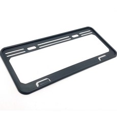 超質感 車牌框 牌照框 汽車 新型7碼車牌專用 流線造型 時尚色系 車牌保護 車牌裝飾 車牌加底 全新設計 加購車牌螺絲, 憂鬱灰, 1個