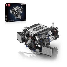 자동차 엔진 건설 모델 블록 키트 소년용 모터 조립식 브릭 선물, 색상: 1. 10230