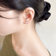 MOOLDN 실버925 화이트 펄 진주 혼주 한복 면접 귀걸이 (4mm/5mm/8mm/10mm/13mm/15mm)