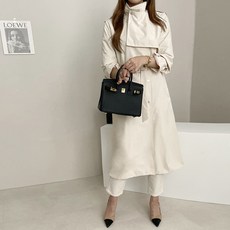 마이시즌 여성 미란다 더블 트렌치 코트