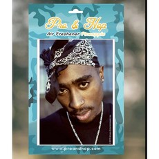 YAV Pro N Hop 授權經銷 2pac 藍頭巾 香氛片 芳香吊卡吊飾 饒舌, 1個