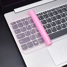 노트북 키보드 필름 실리콘 키보드 먼지 커버 투명 방수 보호 패드 노트북 커버, [06] Pink-15-17inch