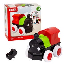 BRIO 브리오 - 30411 Steam&Go Train 이상 및 아동을 위한 장난감 토이 기차 엔진, BRIO 브리오 - 30411 Steam&Go Trai
