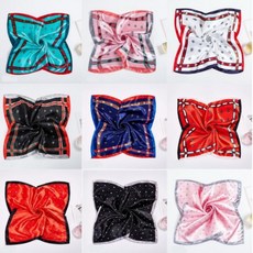 여성스카프 할머니 스카프 봄 가을 사계절 실크 정 사각